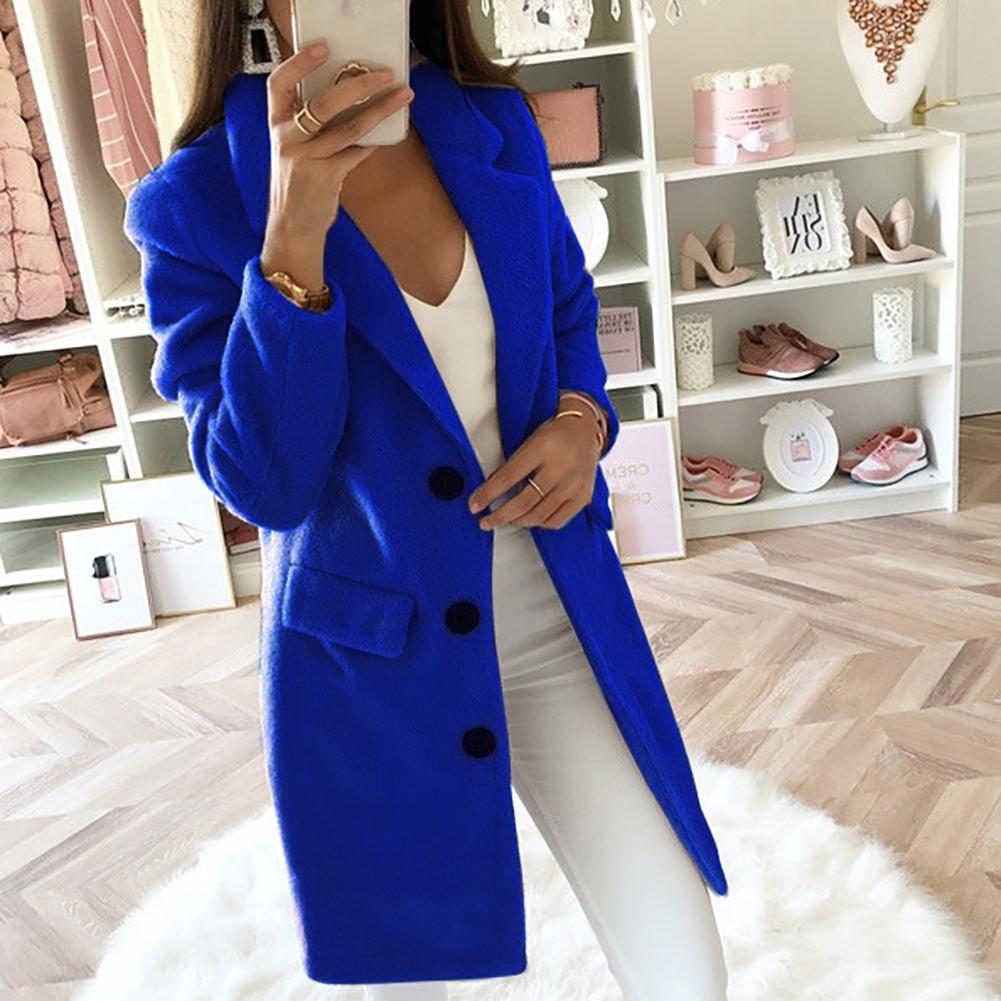 Langer Blazer - Taschen - Knöpfe - Damenblazer - Lange Damenjacken