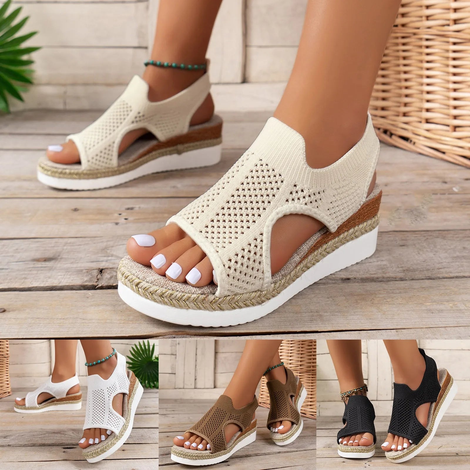 Hanne | Stilvolle und Modische Sandalen mit Dicker Sohle - Komfortable Damen Sandalen