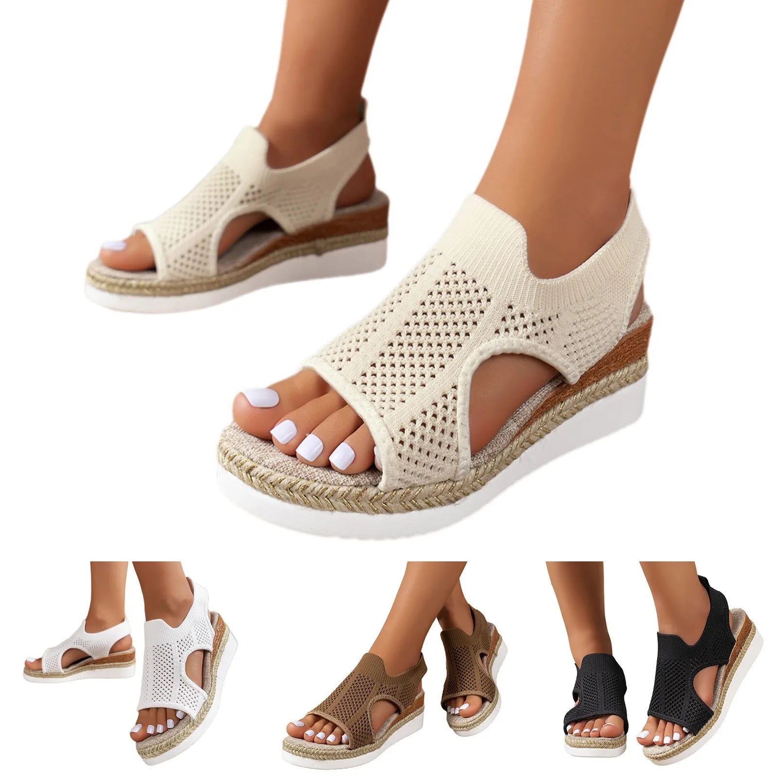 Hanne | Stilvolle und Modische Sandalen mit Dicker Sohle - Komfortable Damen Sandalen