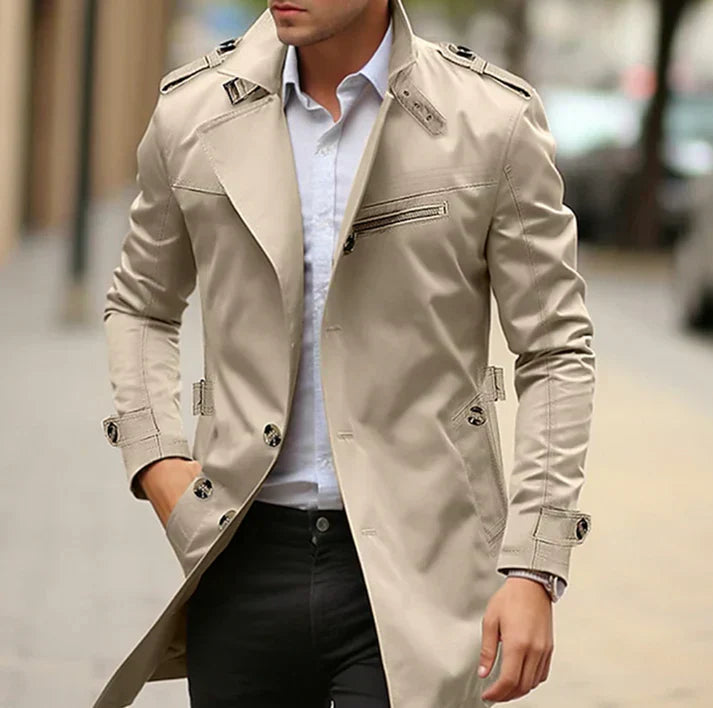 Joshua - Eleganter Frühling-Trenchcoat für Herren
