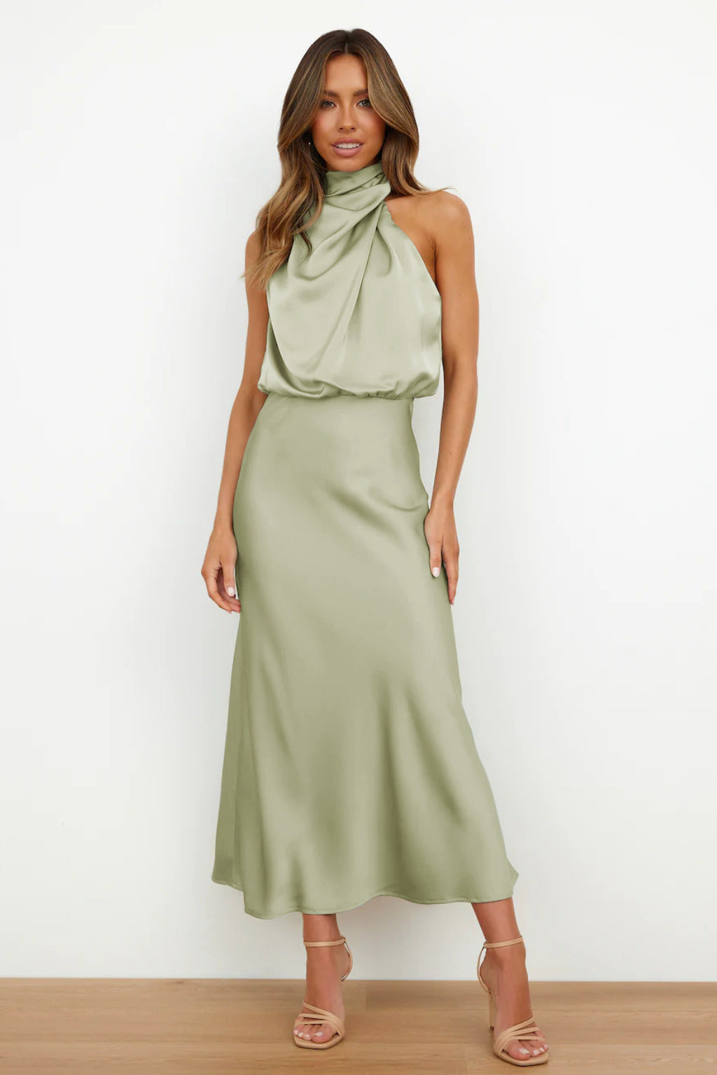 Vivienne | Abendkleid mit Luxuriösem Halter-Design und Taillierter Taille für Frauen