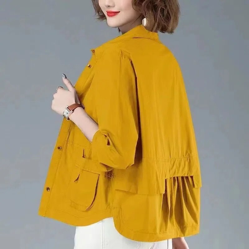 Oversized Jacke - Lockere Passform - Taschen - Oberbekleidung - Damenjacke