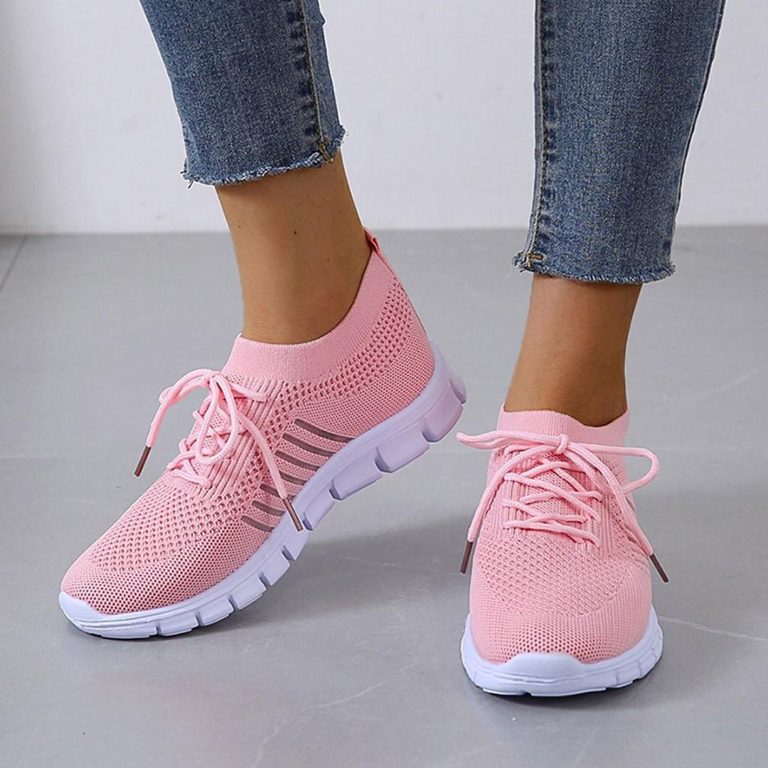 Livia | Turnschuhe mit Atmungsaktivem Obermaterial und Orthopädischen Sohlen für Damen