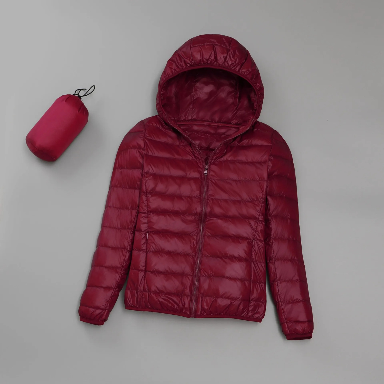 Pufferjacke - Leichte Daunenjacke mit Kapuze für Frauen