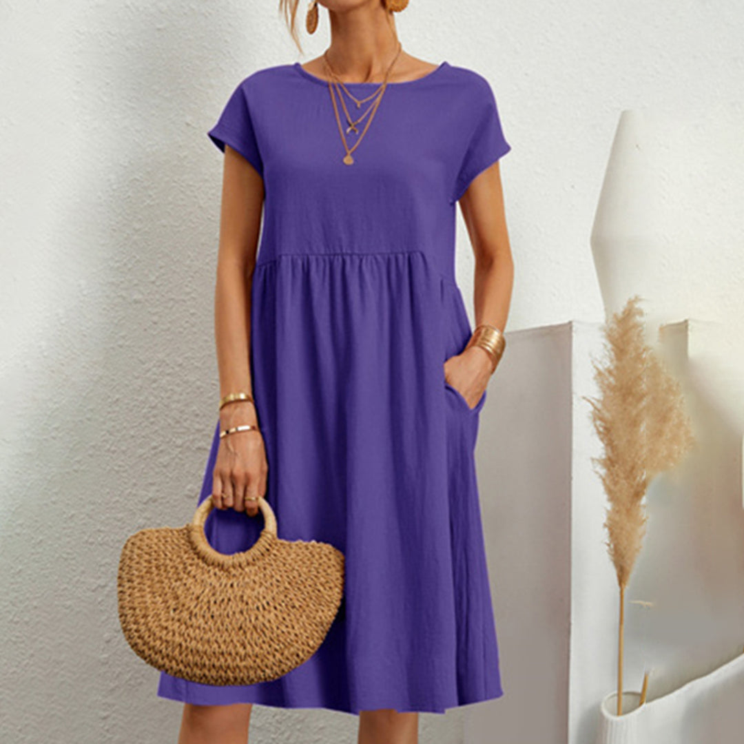 Lia | Sommerkleid mit Leichtem Stoff und Seitentaschen für Frauen