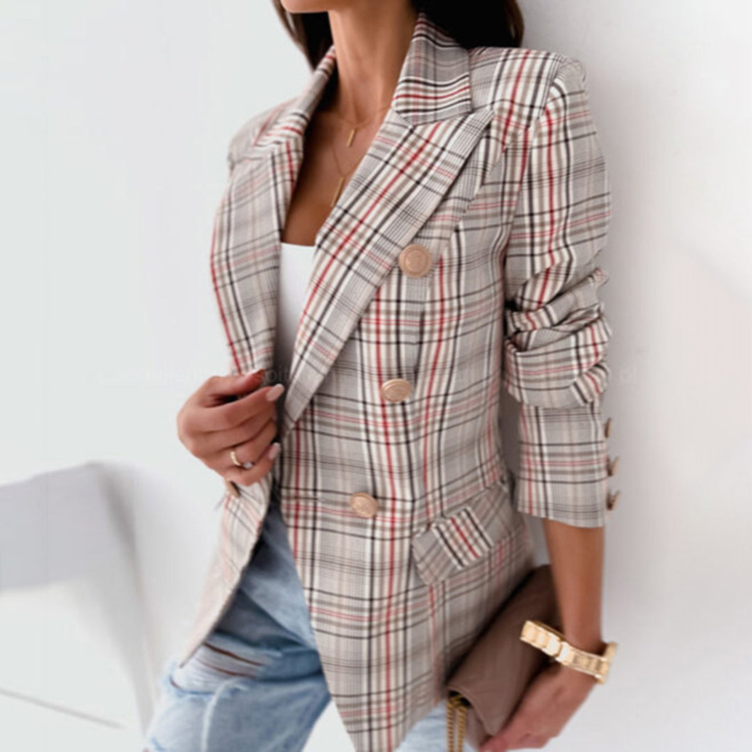 Celina | Blazer mit Elegantem Karomuster und Komfortabler Passform für Frauen