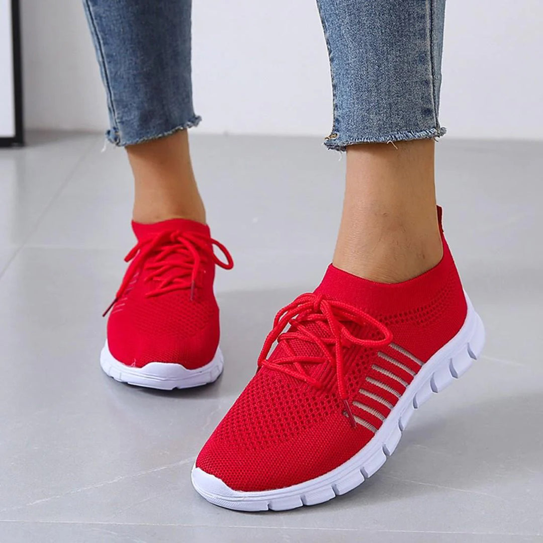 Livia | Turnschuhe mit Atmungsaktivem Obermaterial und Orthopädischen Sohlen für Damen