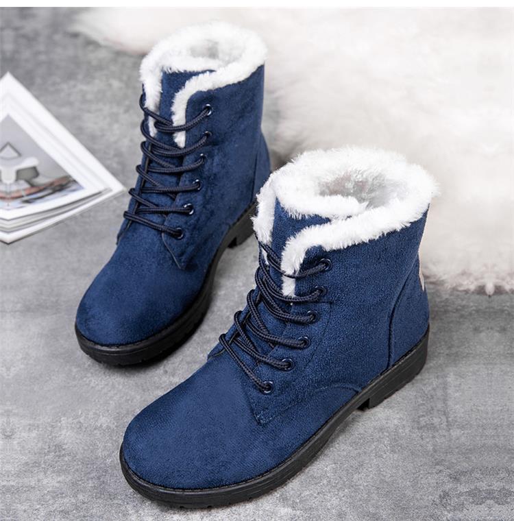 Kurzana | Kurze Veter Stiefeletten mit Imitatpelz