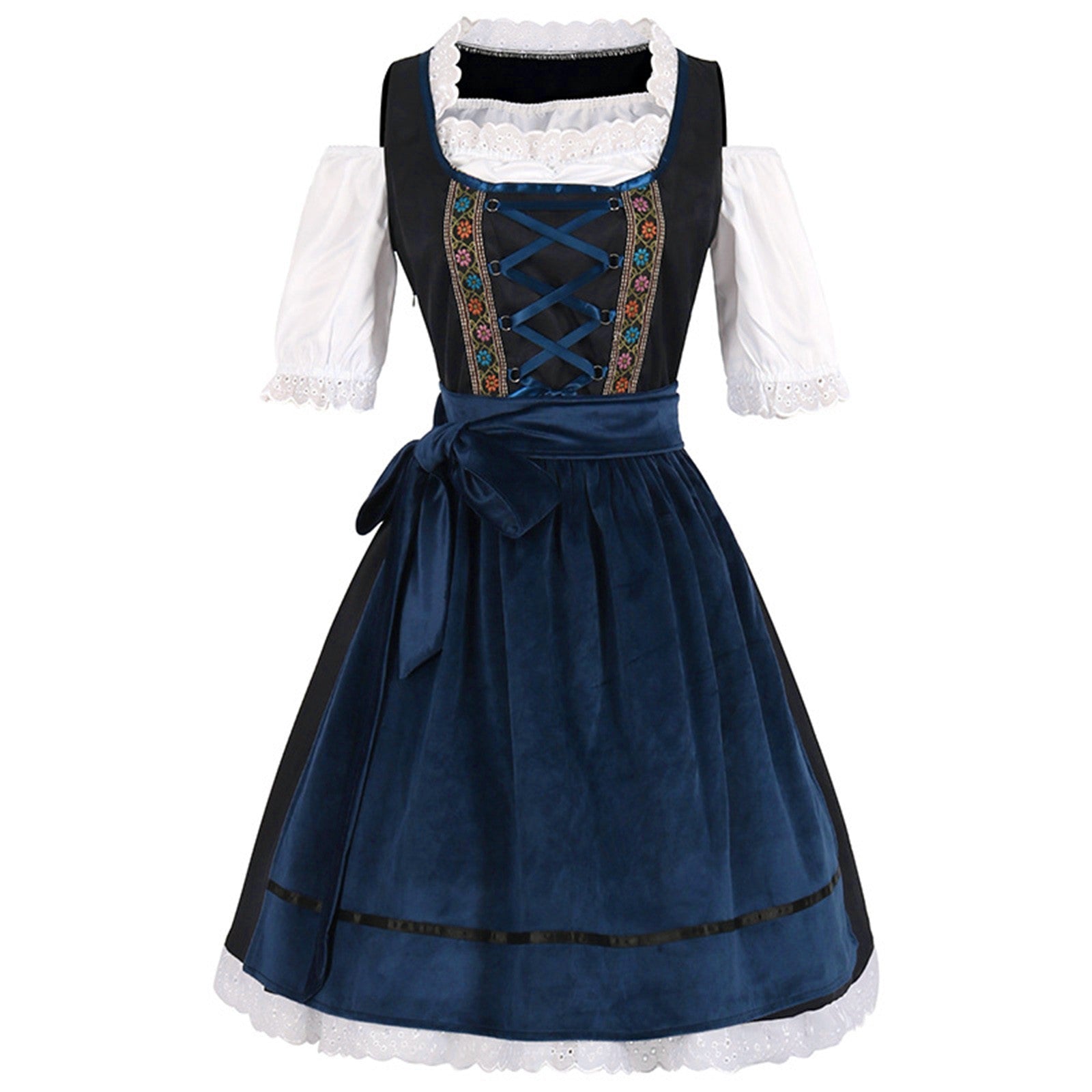 Amalia | Dirndl-Kleid mit Exquisiter Stickerei und Fließendem Rock für Damen