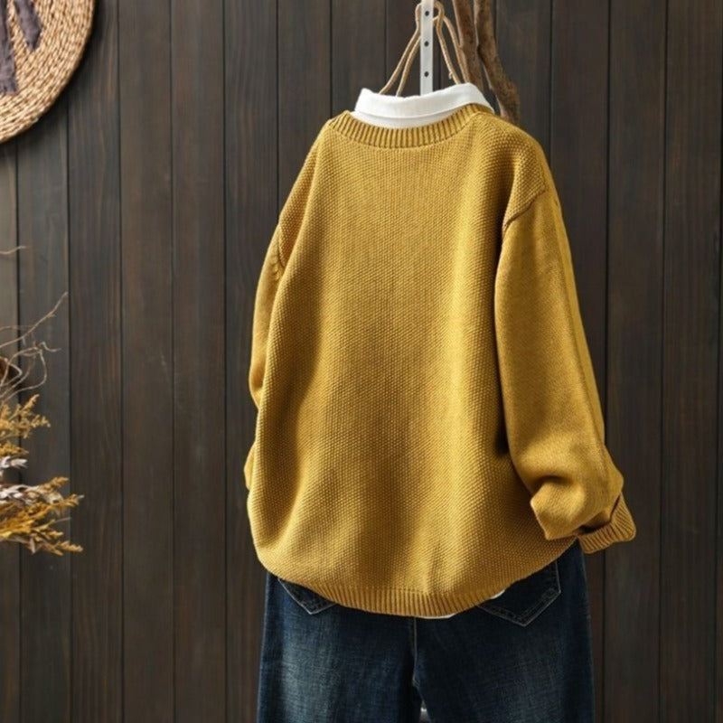 Livia | Cardigan mit Weichem Stoff und Ballonärmeln für Damen