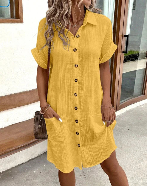 ELODIE - HEMDKLEID AUS BAUMWOLLE