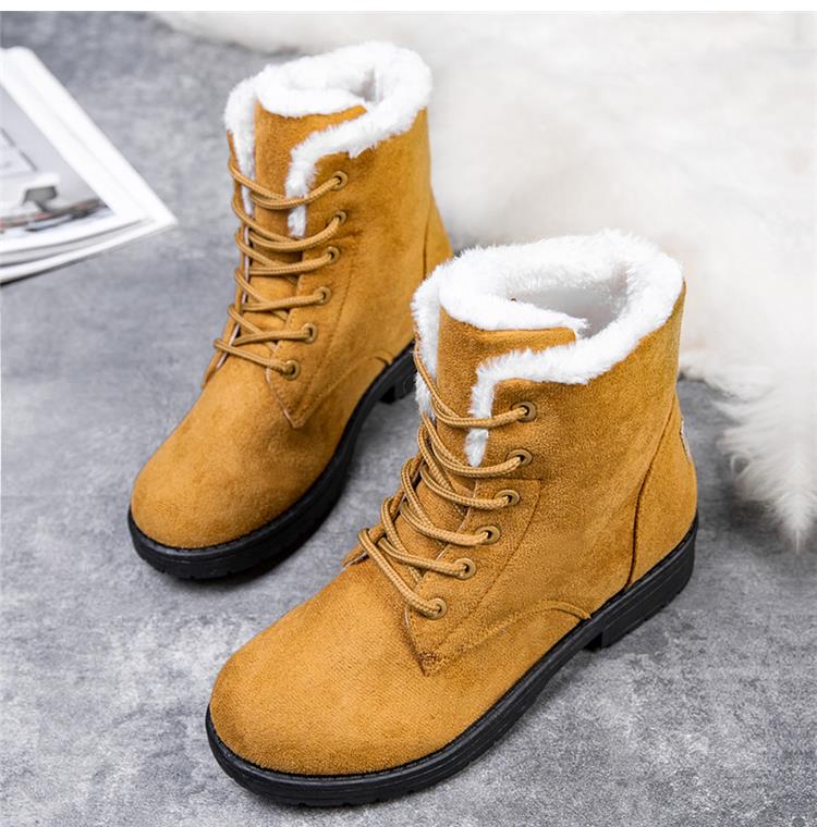 Kurzana | Kurze Veter Stiefeletten mit Imitatpelz
