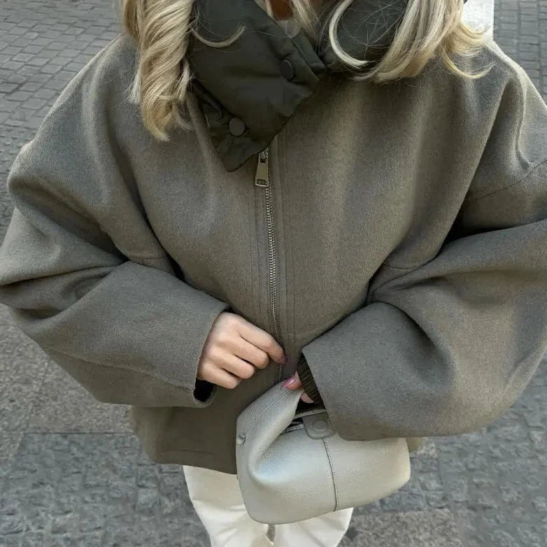 Heather - Lässige lockere Frauen Kapuzenjacke