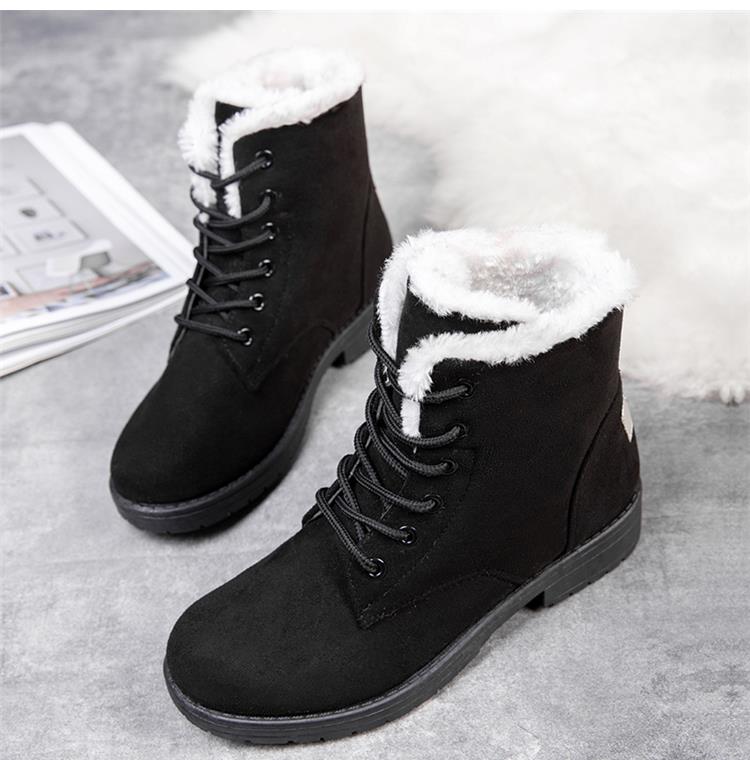 Kurzana | Kurze Veter Stiefeletten mit Imitatpelz
