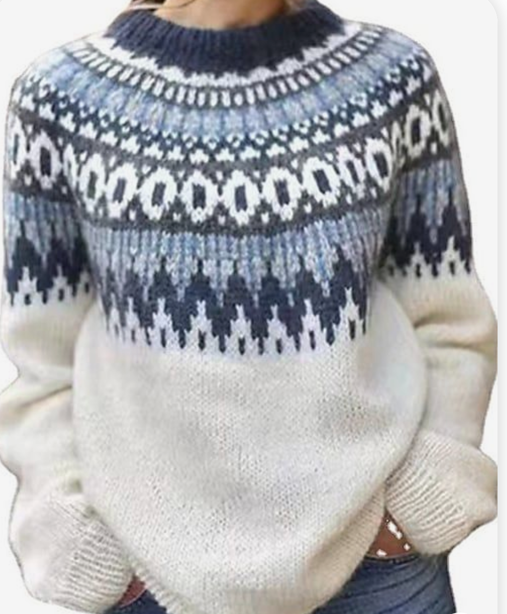 Anne – isländischer vintage-pullover