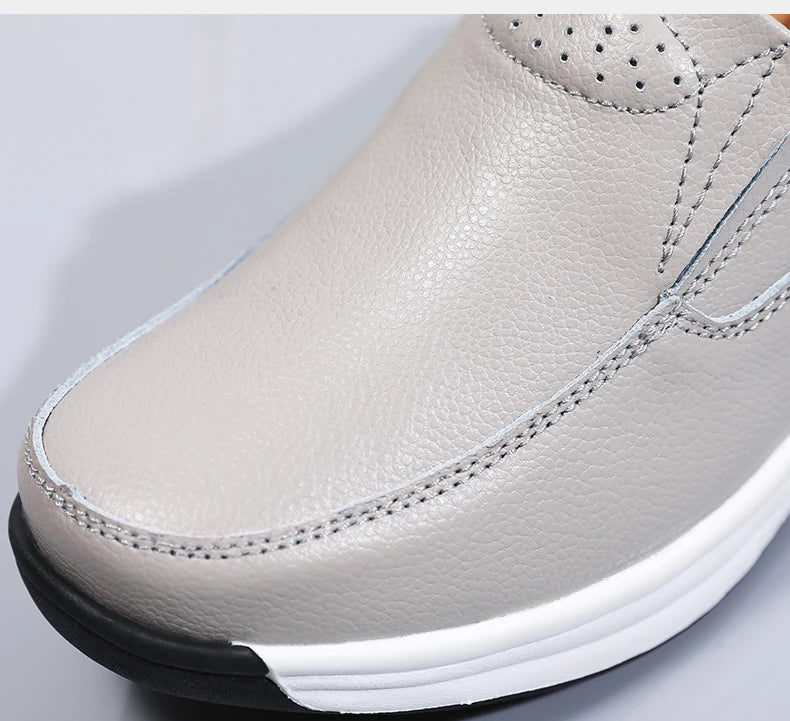 Mandie | Damen Leder-Slipper mit dicker Sohle