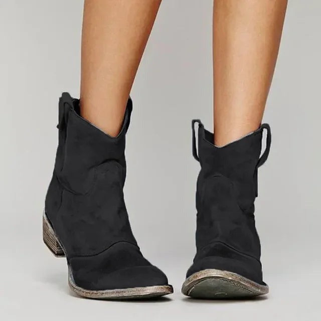 FIONA - WESTERN-STIEFELETTEN AUS VELOURSLEDER