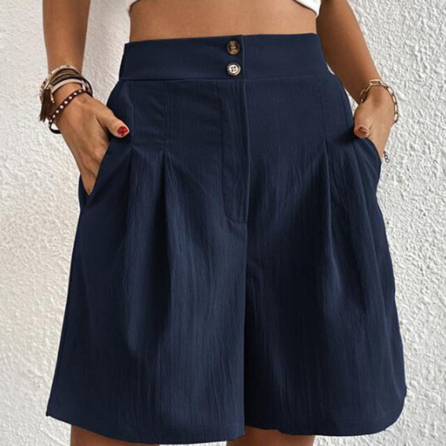 Kimberly - Doppelt geknöpfte Shorts