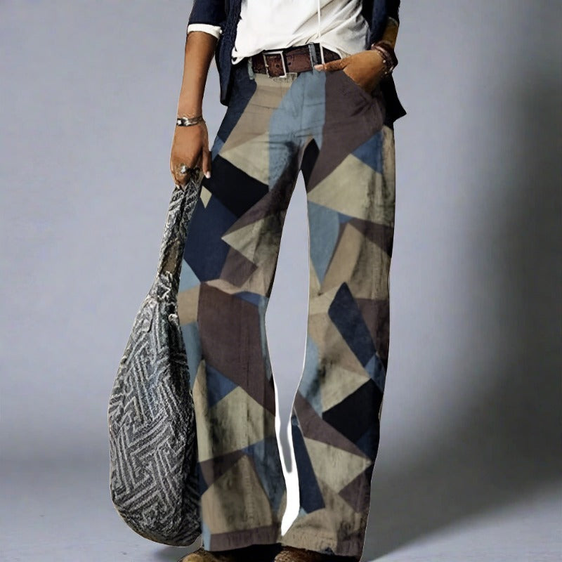 Luna | Jeans mit Boho-Floral-Print und Bequemer Passform für Damen
