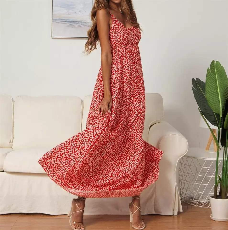 Mira | Maxikleid mit Verspielt femininem Schnitt und Elegantem Blumenmuster für Sommertage