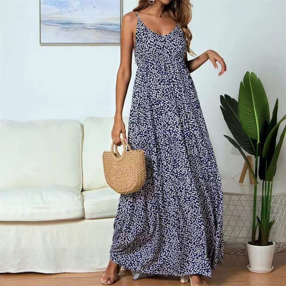 Mira | Maxikleid mit Verspielt femininem Schnitt und Elegantem Blumenmuster für Sommertage