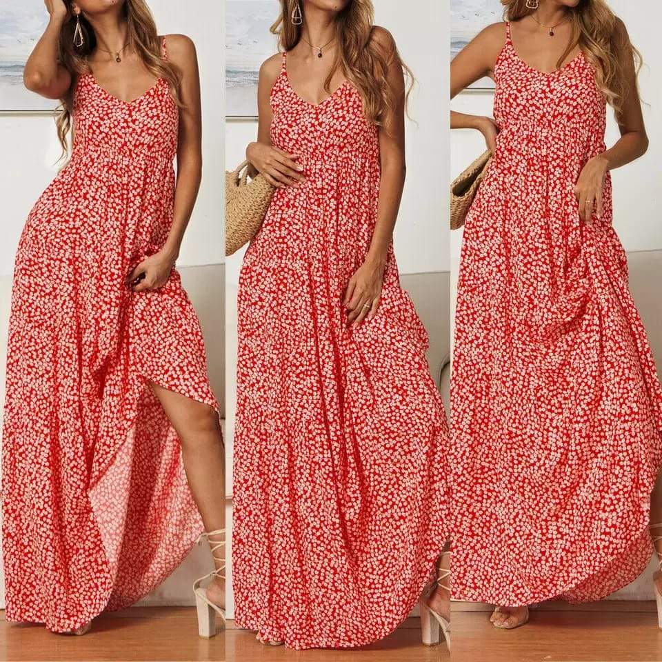 Mira | Maxikleid mit Verspielt femininem Schnitt und Elegantem Blumenmuster für Sommertage