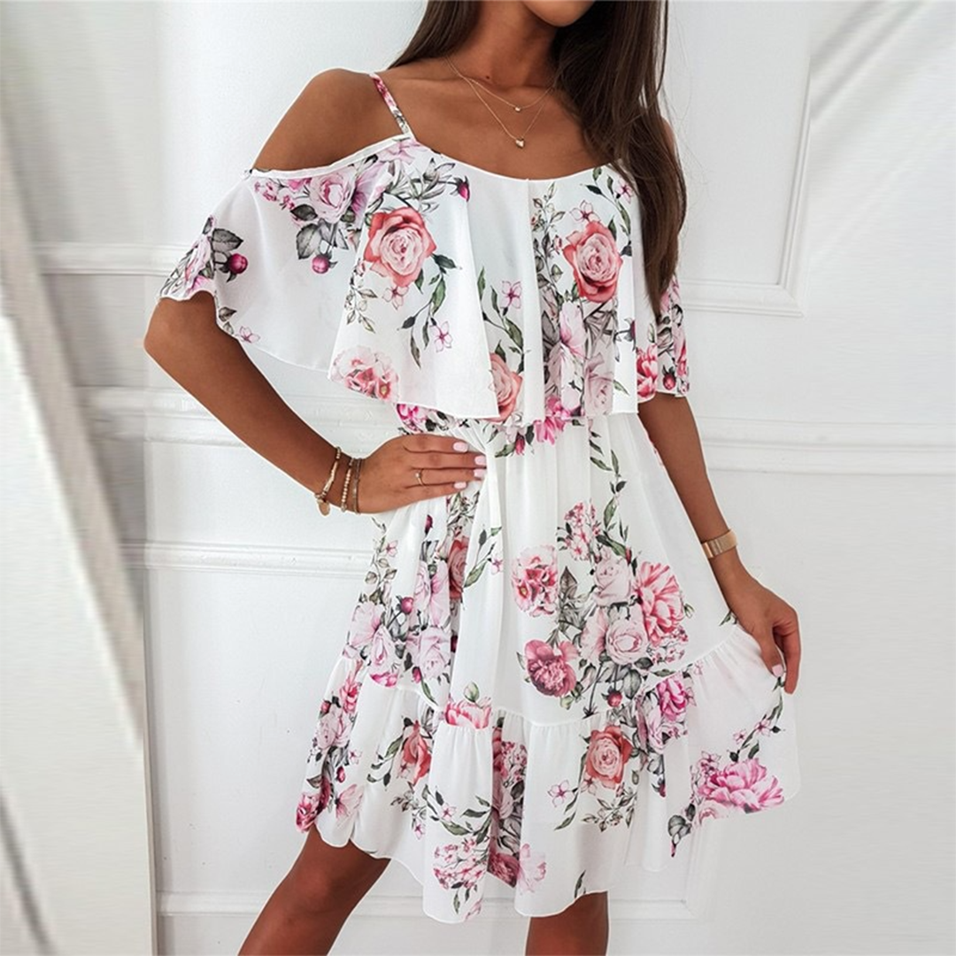 Livia | Trägerkleid mit Floralem Muster und Luftigem Stoff für Frauen