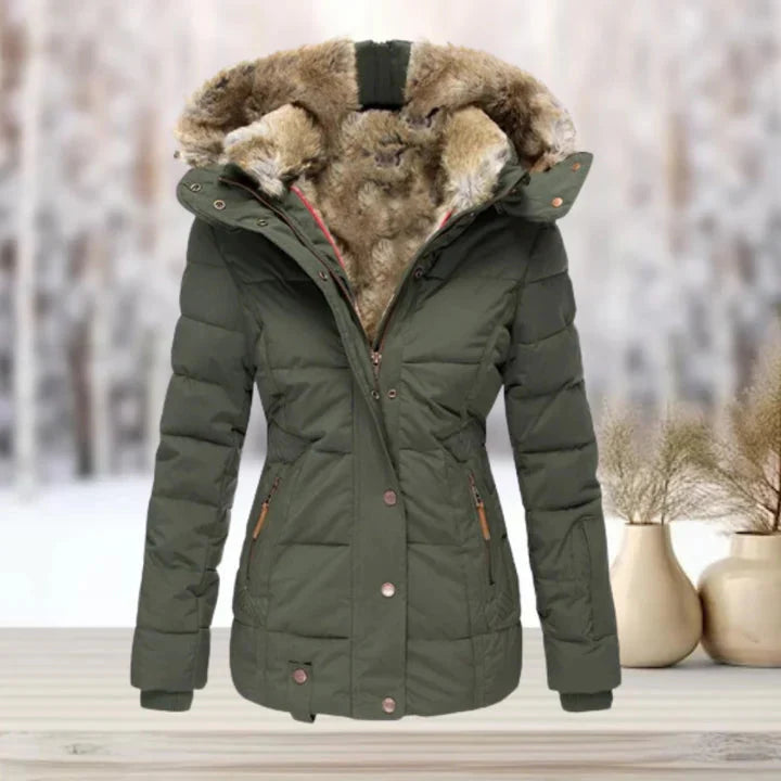 Winterjacke | Pelz | Kapuze | Pufferjacke | Damenjacke