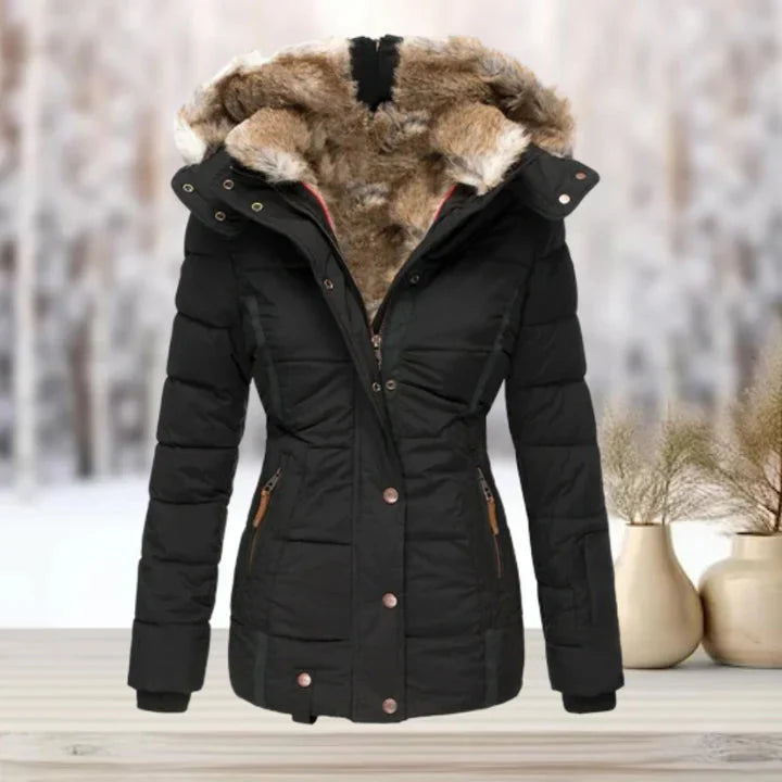Winterjacke | Pelz | Kapuze | Pufferjacke | Damenjacke