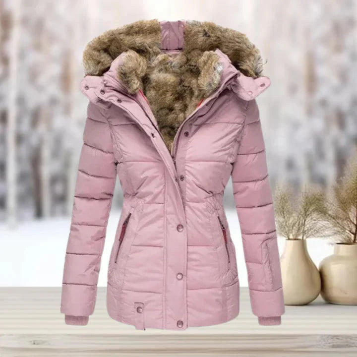 Winterjacke | Pelz | Kapuze | Pufferjacke | Damenjacke