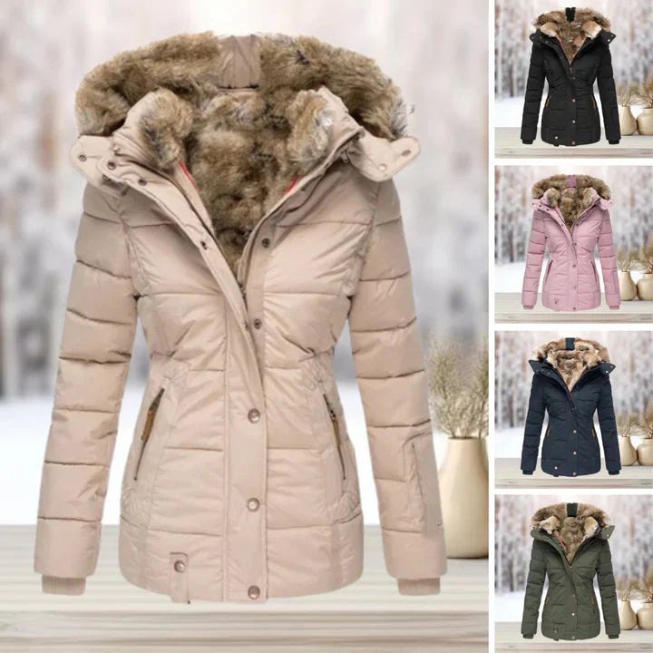 Winterjacke | Pelz | Kapuze | Pufferjacke | Damenjacke