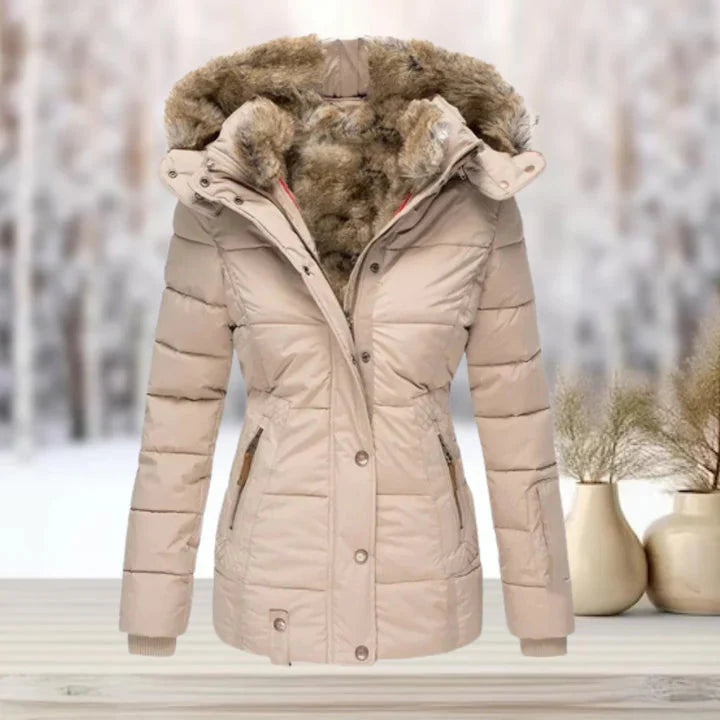 Winterjacke | Pelz | Kapuze | Pufferjacke | Damenjacke