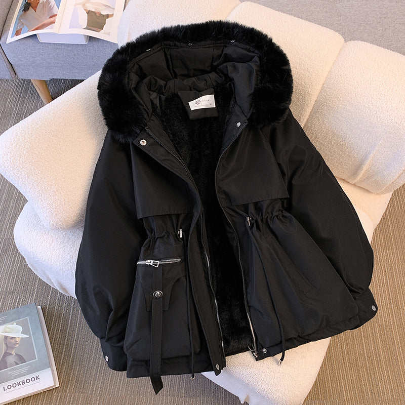 Winterjacke - Women's Hooded Winter Parka Jacke mit Kordelzug
