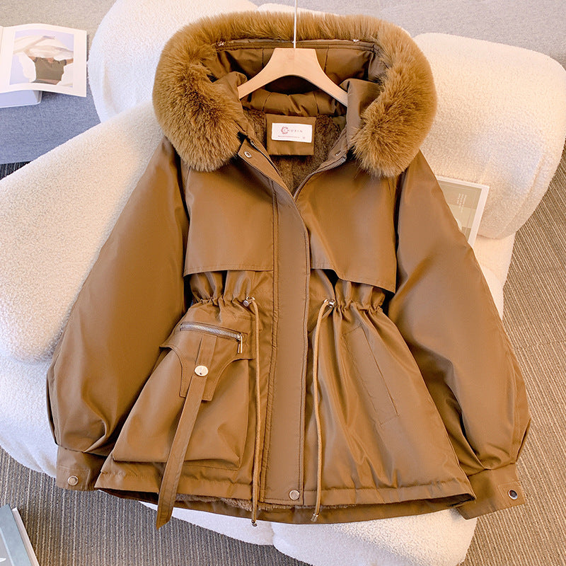 Winterjacke - Women's Hooded Winter Parka Jacke mit Kordelzug