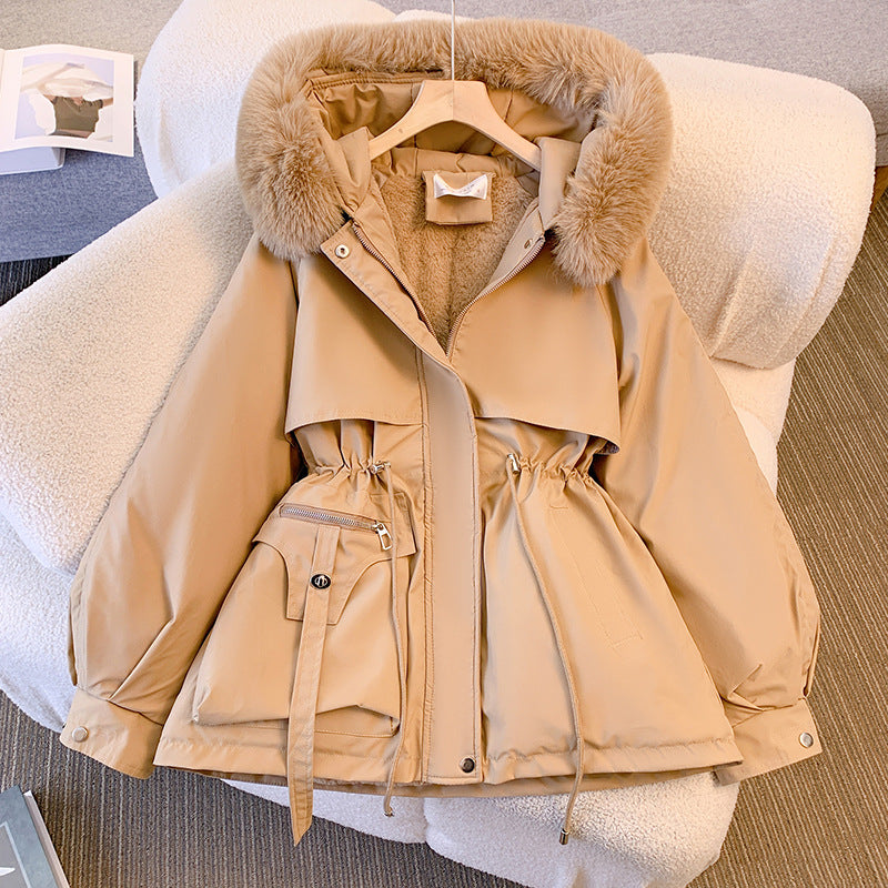 Winterjacke - Women's Hooded Winter Parka Jacke mit Kordelzug