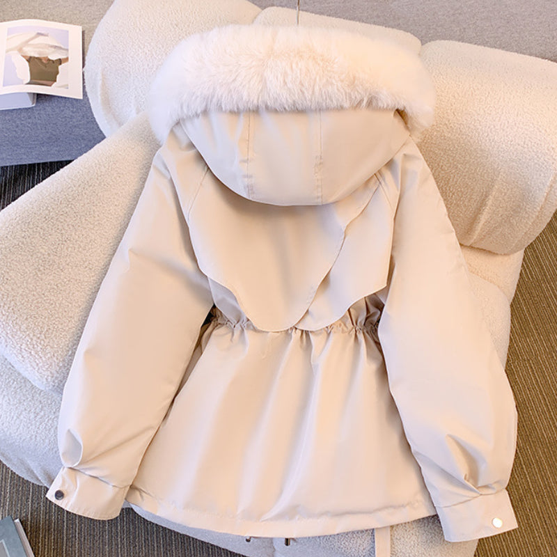 Winterjacke - Women's Hooded Winter Parka Jacke mit Kordelzug