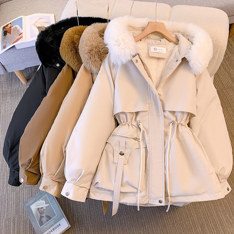 Winterjacke - Women's Hooded Winter Parka Jacke mit Kordelzug