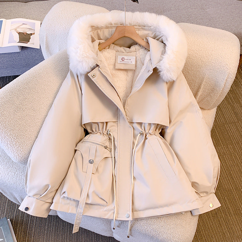 Winterjacke - Women's Hooded Winter Parka Jacke mit Kordelzug