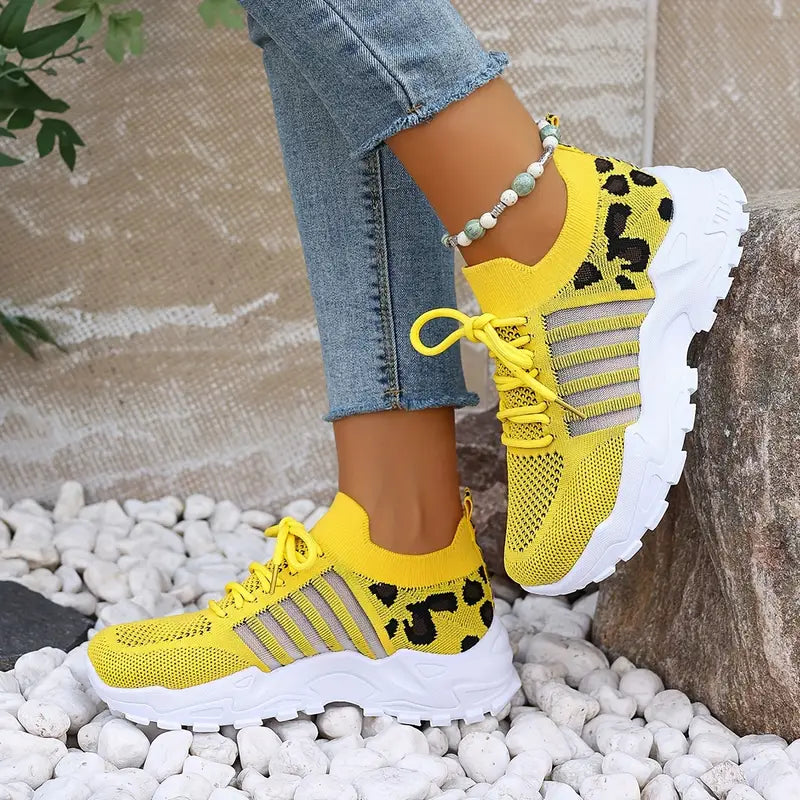 Leonie | Bequeme Laufschuhe mit Leopardenmuster