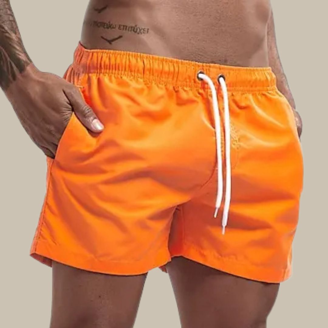 Steve - Premium-Schnelltrocknende Basic-Badehose in mittlerer Länge für Männer