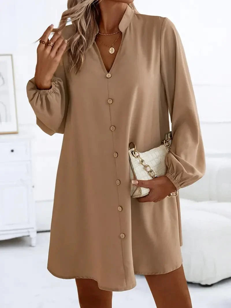 Mira | Hemdkleid mit Eleganter Passform und Langer Ärmeln für Damen