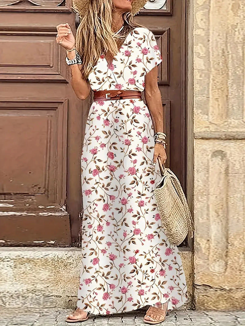 Liora | Maxikleid mit Floralem Muster und Zeitlosem Stil für Damen