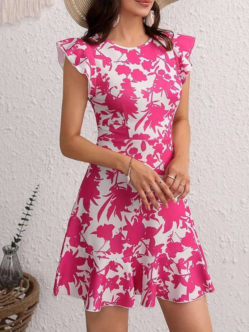 Liora | Blumenkleid mit Modernem Schnitt und Eleganter Silhouette für Damen