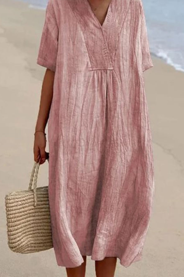 Mira | Strandkleid mit Luftiger Passform und V-Ausschnitt für Frauen