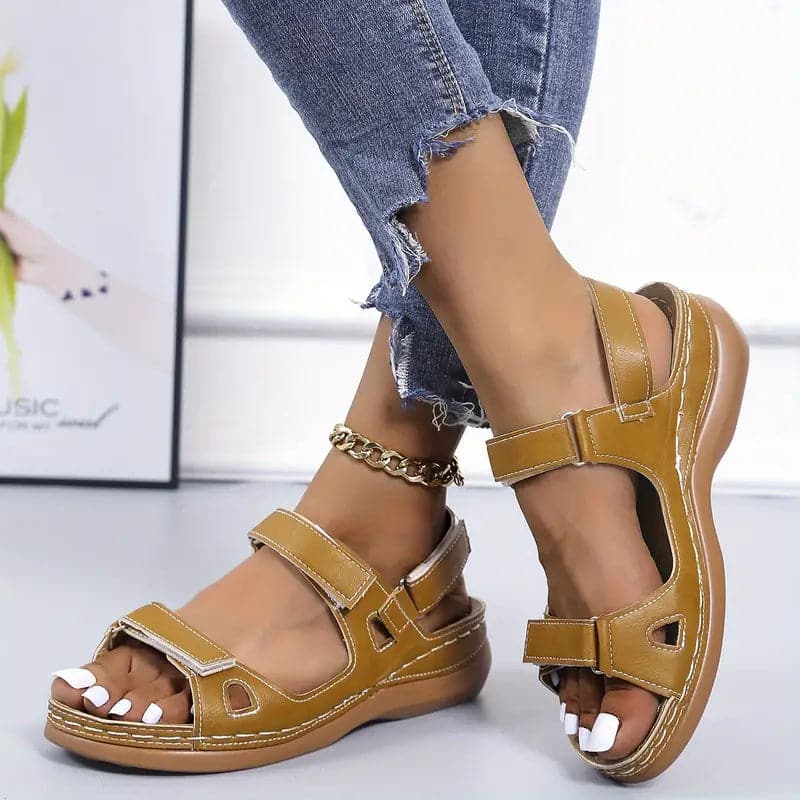 Livia | Sommersandalen mit Orthopädischer Sohle und Verstellbaren Riemen für Damen