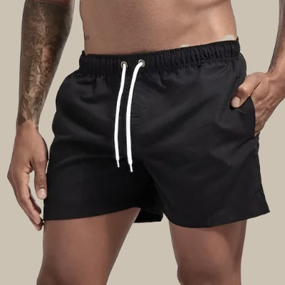 Steve - Premium-Schnelltrocknende Basic-Badehose in mittlerer Länge für Männer