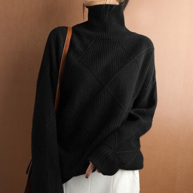 Lena | Pullover mit Elegantem Zopfmuster und Kuscheliger Passform für Frauen