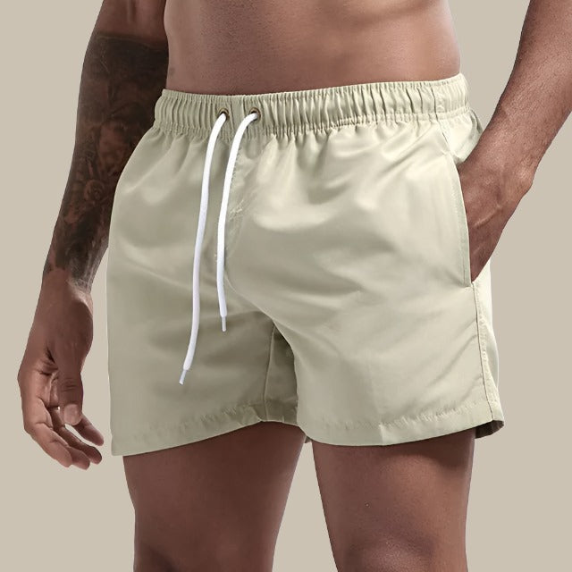 Steve - Premium-Schnelltrocknende Basic-Badehose in mittlerer Länge für Männer
