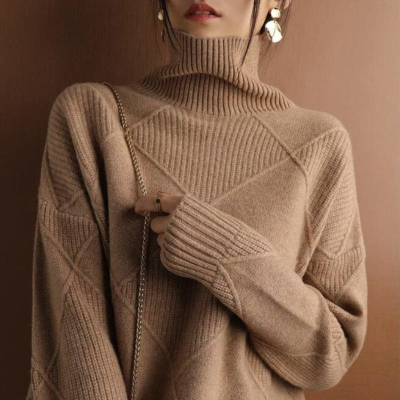 Lena | Pullover mit Elegantem Zopfmuster und Kuscheliger Passform für Frauen