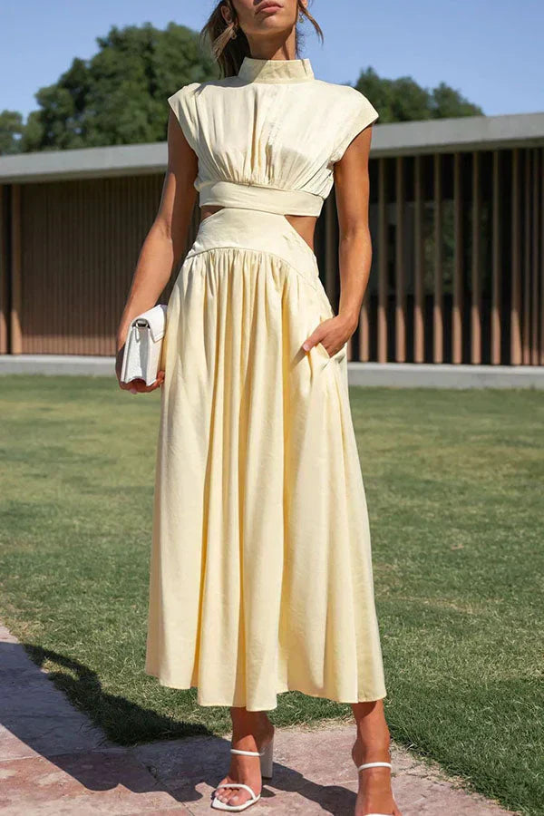 Emmeline - Plissiertes Maxikleid für Frauen